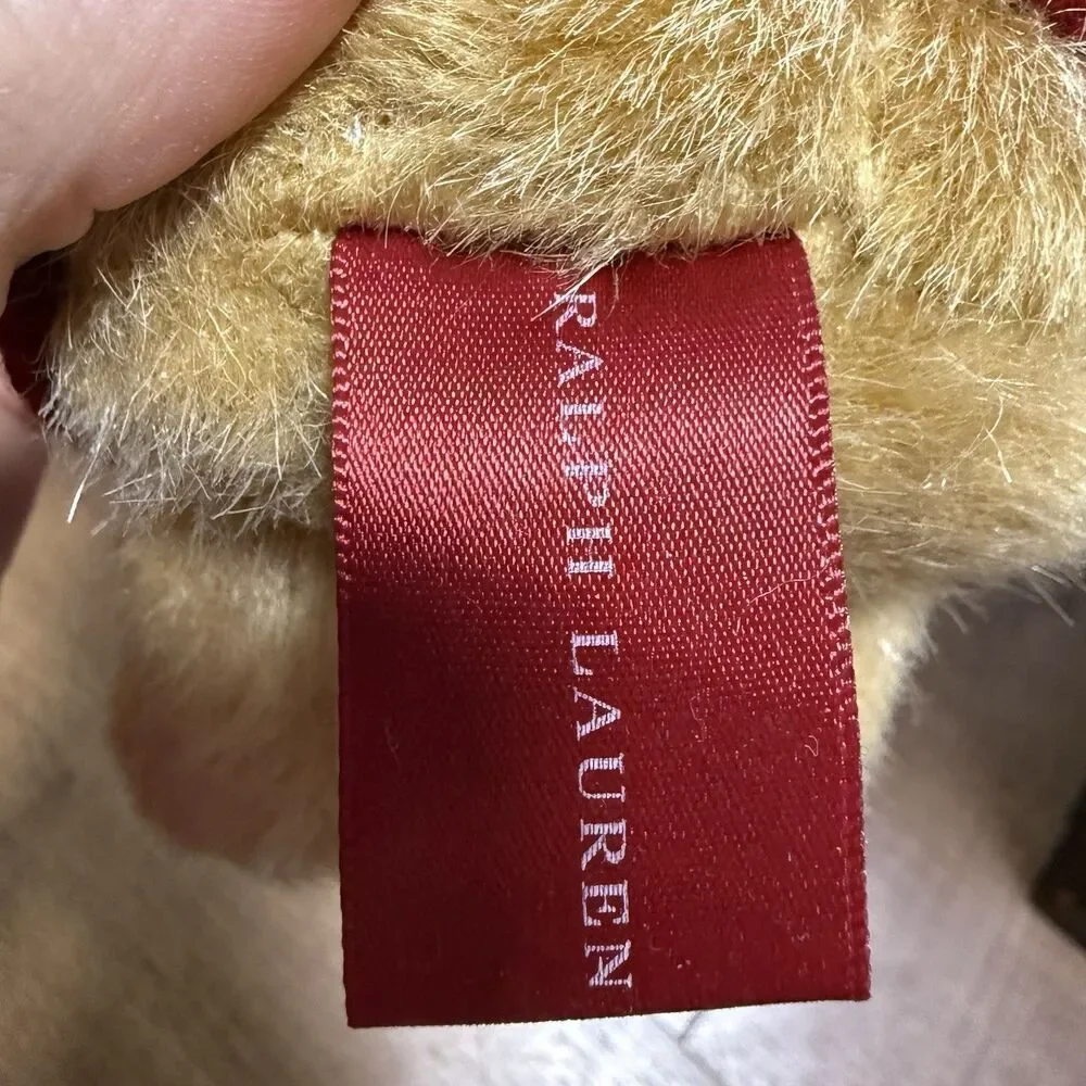 RALPH LAUREN HOLIDAY THE POLO BEAR TEDDY RED SWEATER & BEANIE HAT